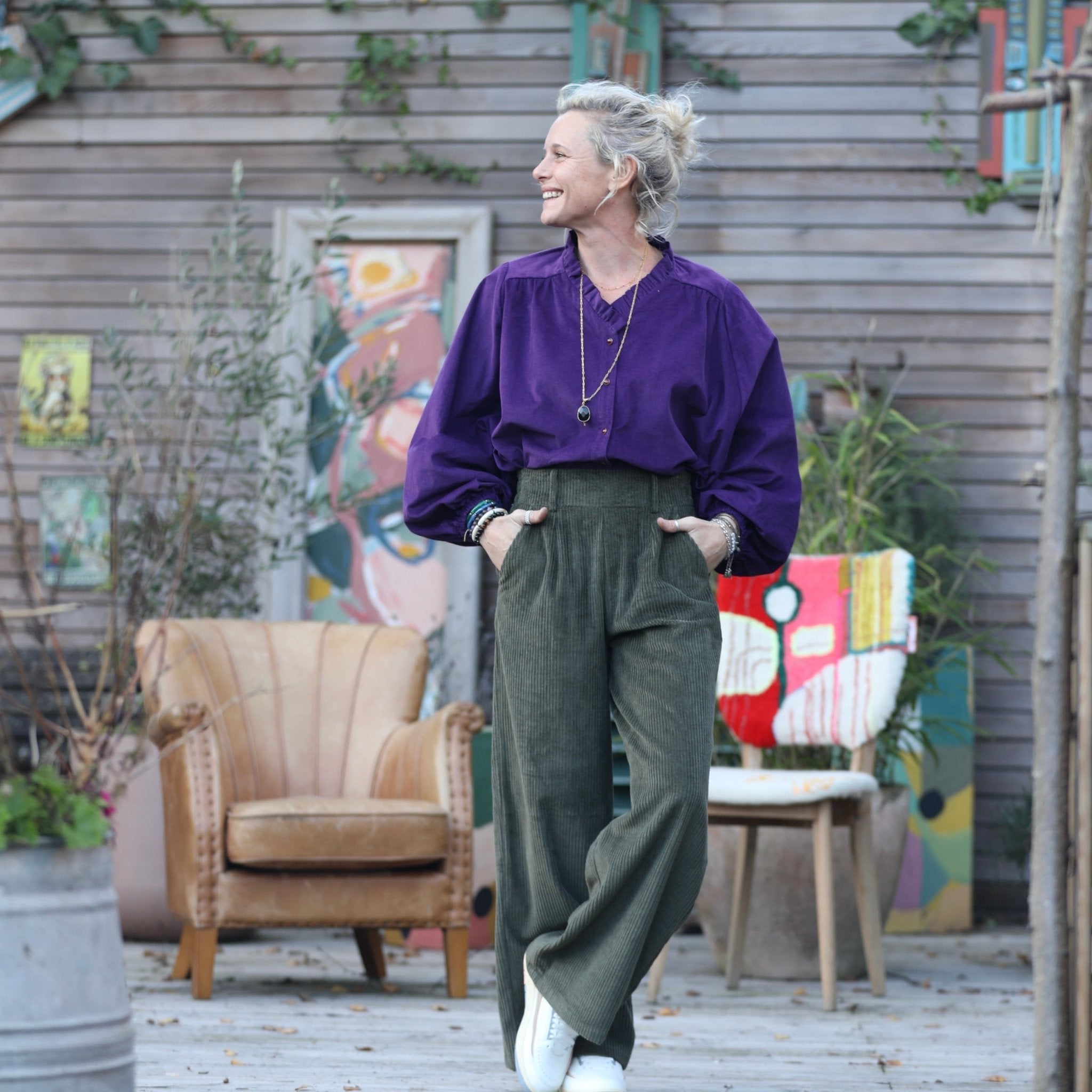 Velours Pantalon Style Anglais Tom Pantalon Chic Et Confortable