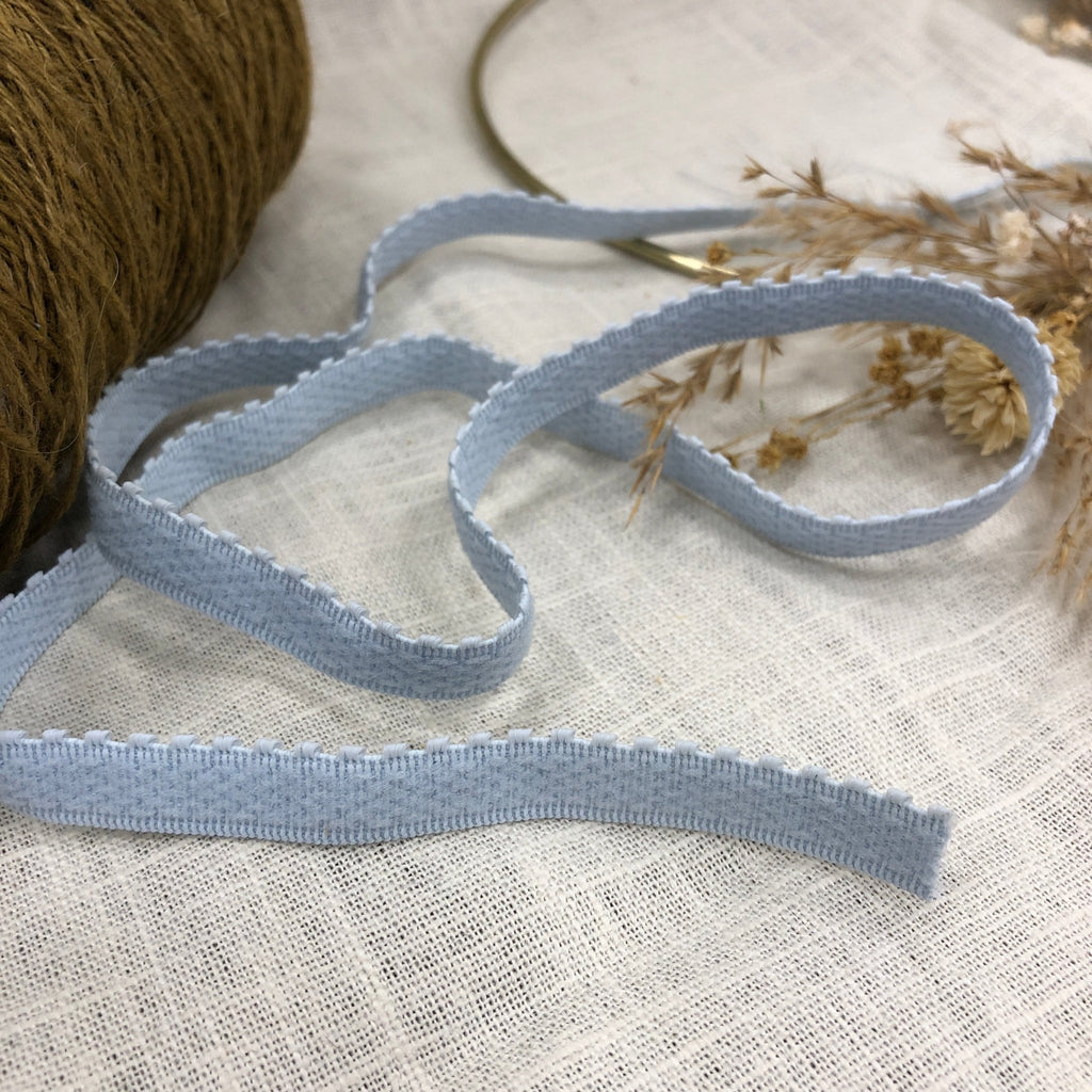 Élastique lingerie crochet bleu ciel - au mètre - Quintessence