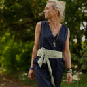 Ceinture Anita - Vichy de coton vert