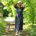 Robe Édonie — Lin bleu jean