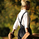 Salopette Isaure - velours côtelé marine