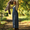 Salopette Isaure - velours côtelé bleu officier