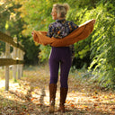 Legging Léni - velours côtelé prune