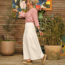 Jupe Sarah - triple gaze de coton blanche