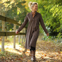 Robe Yuna - Velours milleraies moka