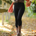 Legging Léni en maille côtelé noir