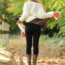 Legging Léni en maille côtelé noir