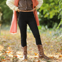 Legging Léni en maille côtelé noir