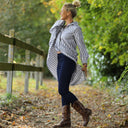 Robe Pensée - Rayures bleues argentées