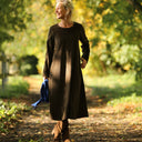 Robe Armande - Velours côtelé moka