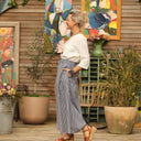 Jupe Sarah - coton vichy noir/blanc