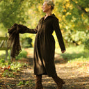 Robe Arlène - Velours côtelé moka