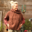 Pull capuche Calypso - Chocolat