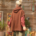 Pull capuche Calypso - Chocolat