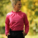 Blouse Janelle – Voile de coton fuchsia plumetis rose