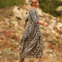 Robe Louisa viscose Aube bleue