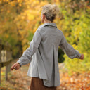 Chemise Caroline - Rayures bleu brume