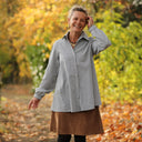 Chemise Caroline - Rayures bleu brume