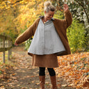 Chemise Caroline - Rayures bleu brume