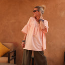 Blouse Léopoldine - Gaze légère à double structure nude