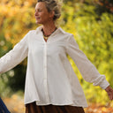 Chemise Caroline - bel armuré blanc