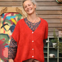 Gilet Claudia - Orange crépuscule