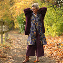 Jupe culotte Margot - velours côtelé prune