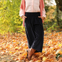 Jupe culotte Margot - velours côtelé bleu marine