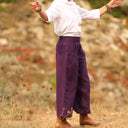 Jupe culotte Margot - lin prune