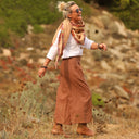 Jupe culotte Margot - lin camel