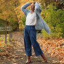 Jupe culotte Margot - jean de coton bleu