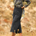 Jupe culotte Margot - velours côtelé marine