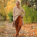 Legging Léni - velours côtelé camel