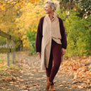 Legging Léni - velours côtelé violine