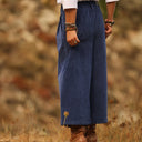 Jupe culotte Margot - velours côtelé bleu océan