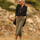 Jupe culotte Margot - velours côtelé kaki