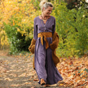 La combi India manches 3/4 en viscose lavande