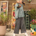 Pull capuche Calypso - Vert eucalyptus