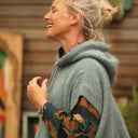 Pull capuche Calypso - Vert eucalyptus