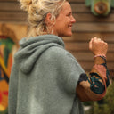 Pull capuche Calypso - Vert eucalyptus