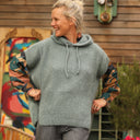 Pull capuche Calypso - Vert eucalyptus