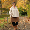 Jupe Maya - velours côtelé camel