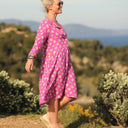 Robe Eglantine - double gaze de coton Songe boisé