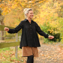 Chemise Caroline - Broderie noire nuit étoilée