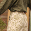 Pantalon Alex - toile de Jouy kaki