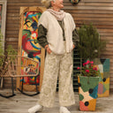 Pantalon Alex - toile de Jouy kaki