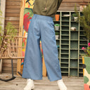 Pantalon Alex - Jean de coton bleu stone