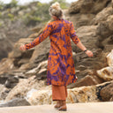 Robe Yuna -  satin de coton Prunelle d’Ambre