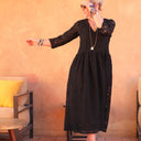 Robe Anastasia broderie noire