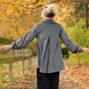 Chemise Caroline - Velours côtelé bleu grisé